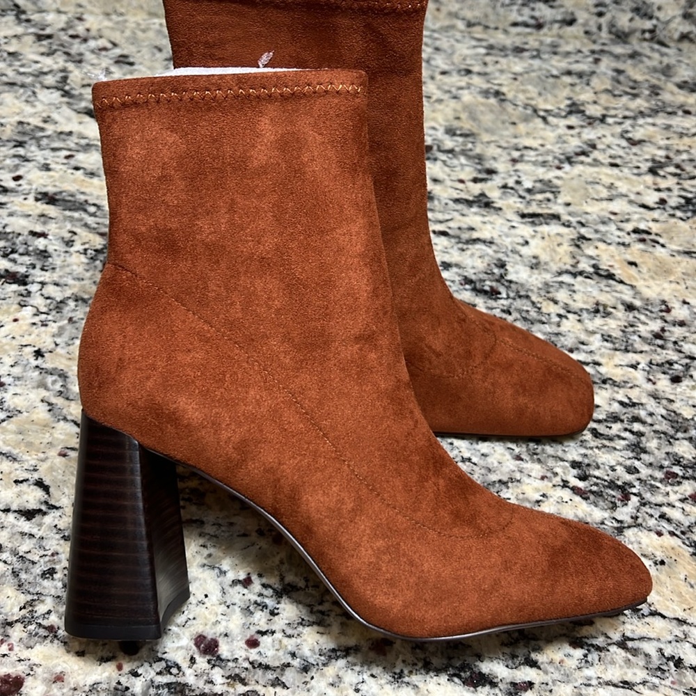 Charles David Faux Suede Pull On Boots - Picture 5 of 11